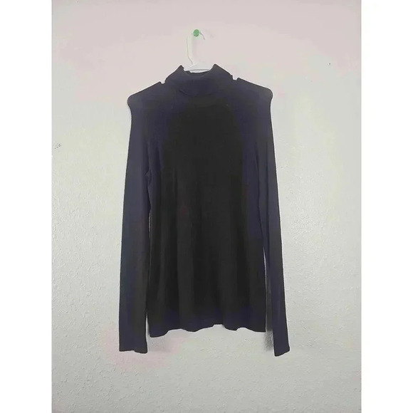 Olivia Sky Brown Turtleneck Long Sleeve Sweater Medium Pullover - Picture 1 of 6
